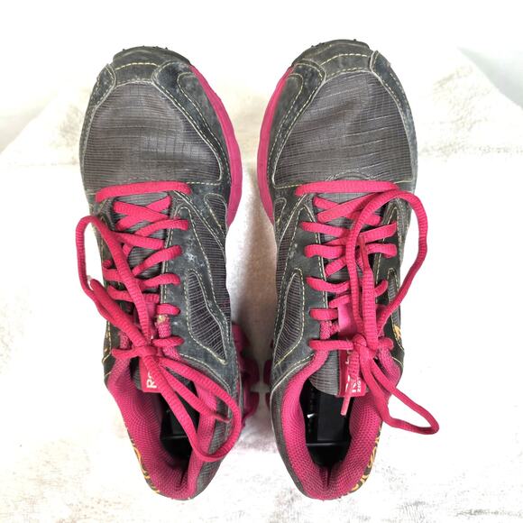 Reebok Zigtech Women's Sz 7 Running Shoes Gray Pink Orange Crossfit No Insole - Picture 7 of 12